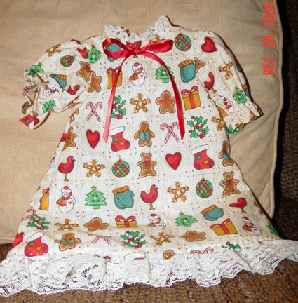 christmas sleeping gowns