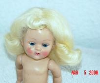 0VOG0010D Light Blonde Mohair Wig for Vintage Vogue Ginny Dolls 2