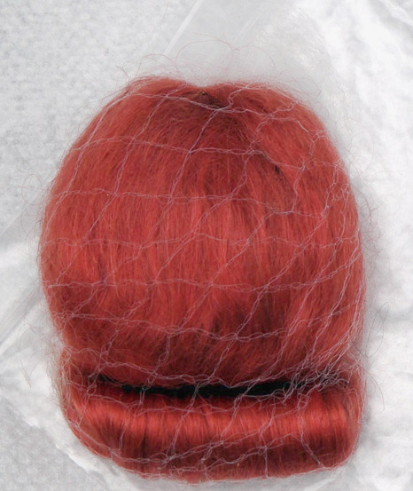 VOG0010A Carrot Red Mohair Wig for Vintage Vogue Ginny Dolls