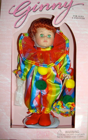 0VOG1322 1998 Vogue Ginny Clown Circus Doll