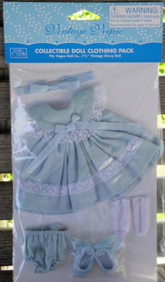 0VOG2703 Vogue Crib Crowd Baby Blue Ginny Doll Outfit Only 2010