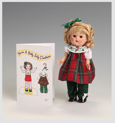 0VOG2739 Vogue Dolly Jolly Christmas Vintage Repro Ginny Doll 2010