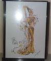 MAT0323 1990 Bob Mackie Gold Barbie Doll with Case 1