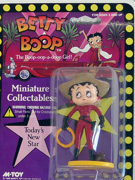 BBM0014 Betty Boop Today's New Star Cowgirl PVC Figurine 1986