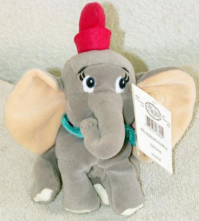 DSB0032A Disney Store Dumbo Mini Bean Bag Without Feather 
