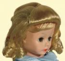 0DWG0002B Dark Brown Lindy Wig for 3.5-5 in, Doll Heads, 7-10 in. Dolls 2