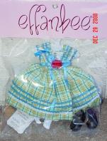 FBT0322 Effanbee Sunday Square Dance Petite Filles Doll Outfit 2008
