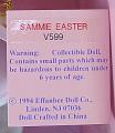 EFF0245B 1997 Effanbee Brunette Easter Sammie Doll 4
