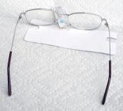 GLS0004 Reading Glasses +2.00 Power, Silver-Toned Frame 1