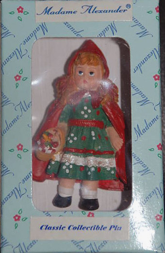 AXP0004 M. Alexander Red Riding Hood Resin Doll Pin 1999