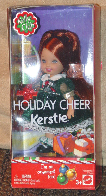 0MAT0612 Mattel 2003 Kelly Club Holiday Cheer Kerstie Doll Ornament 
