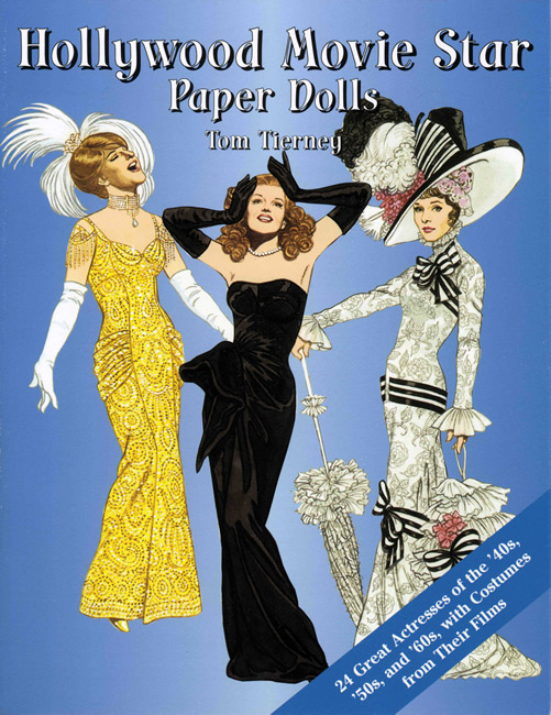 DOV0012 Hollywood Movie Star Paper Dolls, Tierney, Dover, 2002