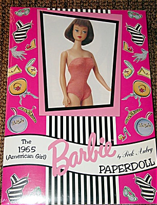 PDB0004 1965 American Girl Barbie Paper Doll from 1994 Peck Aubry