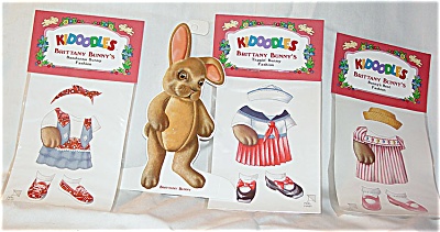 0PDM0026F Peck Aubry Brittanny Bunny Kidoodles Paper Doll Set 1997