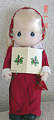 PMC0253A Precious Moments Regina Caroling Girl Doll 1996 
