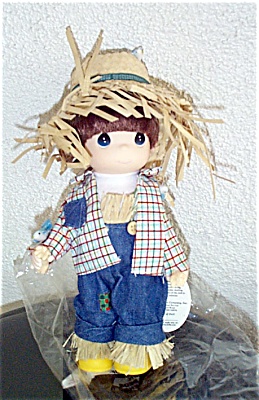 0PMC0361 Precious Moments Co. Scarecrow Boy Doll 1998