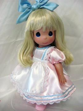 Disney Precious Moments Precious in Pink Alice Doll 2010