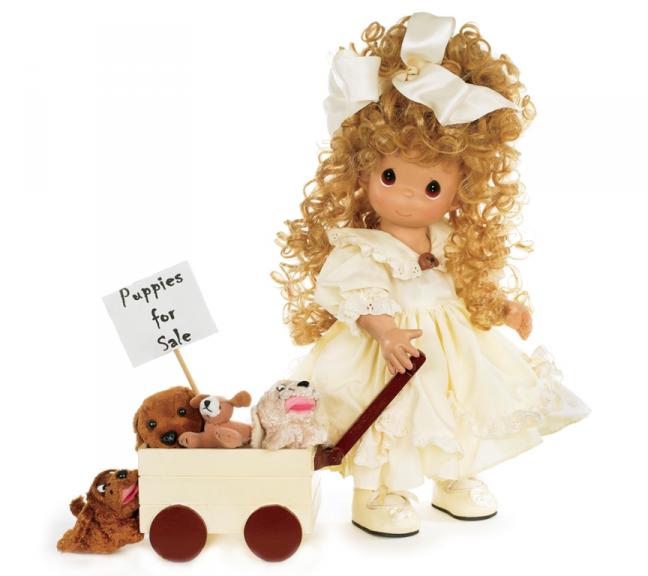 0PMC0951 Precious Moments Puppies for Sale Doll 2010