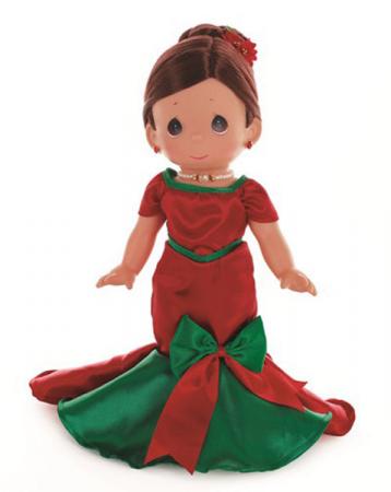 Precious Moments Brun. Dancing Into the Christmas Spirit Doll