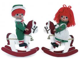 PMC0759D Precious Moments Rockin' Christmas Wishes Raggedy Doll Set