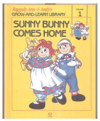 RAG0325A Sunny Bunny Comes Home, Raggedy Ann and Andy Book