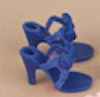0TRV0060B Tonner Blue 10.5 In. Revlon Doll High Heel Shoes, 2012