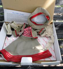 STD0015 Shirley Temple Wee Willie Winkle Brown Travel Doll Outfit 1996 1