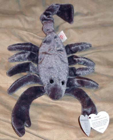 TBB0093 Ty Stinger the Scorpion Beanie Baby, 1998