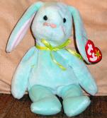 0TBB0046 Ty Mint Green Hippity Bunny Beanie Baby 1997-1998