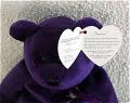 TBB0103 Ty Princess the Purple Bear Beanie Baby 1997 2