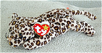 0TBB0004 Ty Freckles the Leopard Beanie Baby 1996-1998