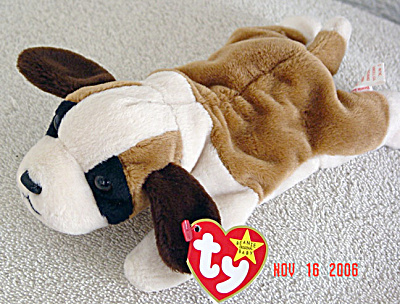 0TBB0006 Ty, Inc. Bernie the St. Bernard Puppy Beanie Baby 1996-98 