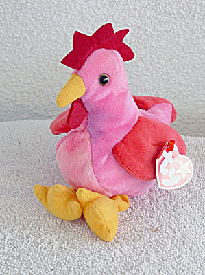 TBB0053A Ty Strut the Baby Rooster Beanie Baby 1997-1999