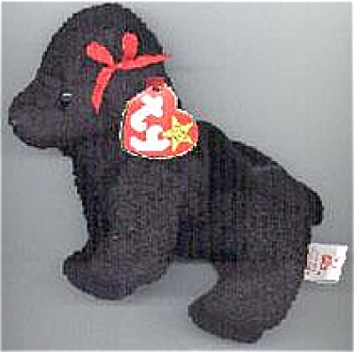 TBB0091 Ty Gigi the Black Poodle Beanie Baby, 1998-1999