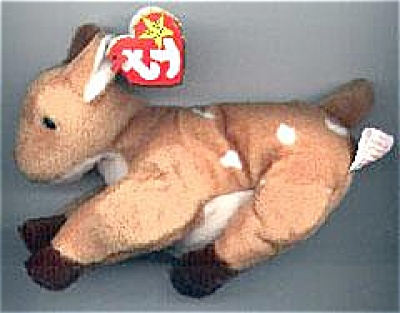 0BB0097 Ty Whisper the Deer Beanie Baby (Fawn) 1998-1999